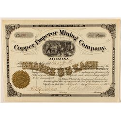 Copper Emperor Mining Company Stock Certificate  1883