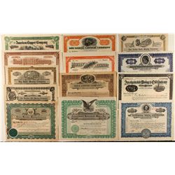 Yavapai County Stock Certificate Group (13)