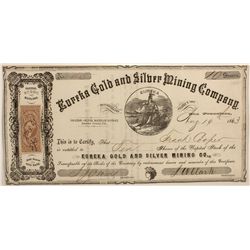 Eureka Gold & Silver Mining Co. Stock Certificate