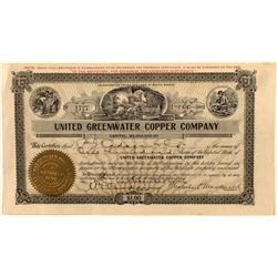 United Greenwater Copper Co. Stock Certificate, Death Valley