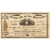Image 1 : Agamemnon Gold and Silver Mining Co. Stock Certificate 1864