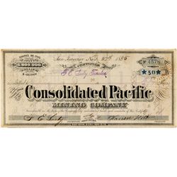 Consolidated Pacific Mining Co. Stock Certificate