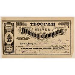 Tecopah Silver Mining Co. Stock Certificate