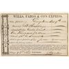 Image 1 : Early 1866 Wells, Fargo & Co. GOLD DUST package receipt from Georgetown
