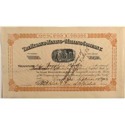 Hyland Mining and Milling Company 1902 Stock Certificate