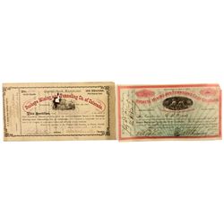 Buckeye Mining and Tunneling Co. of Colorado Stock Certificates