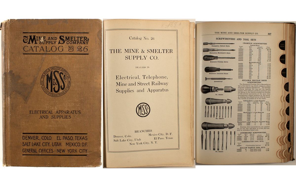The Mine & Smelter Supply Co. Catalog No. 26