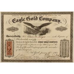 Eagle Gold Company Stock Certificate