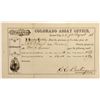 Image 1 : Colorado Assay Office Receipt, Central City, C.T., Montana Mining District, 1868