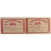 Image 1 : Two La Crosse Gold Mining Company stock certificates, c1900