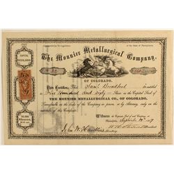 Mounier Metallurgical Co. Stock Certificate