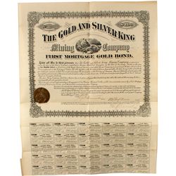 The Gold and Silver King Mining Company 1st Mortgage Bond