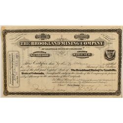 Brookland Mining Co. Stock Certificate