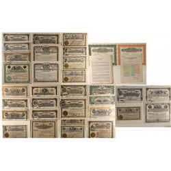 Large Collection of Mining Stock Certificates Issued at Wallace