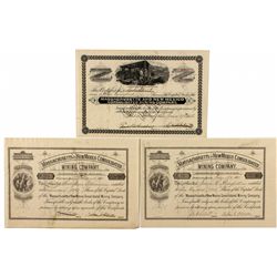 Massachusetts and New Mexico Cons. Mining Co. Stock Certificates