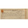 Image 1 : Gold Hill Assay Office Bullion Receipt, Conrad Wiegand, Gold Hill, NV