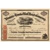 Image 1 : V & T Railroad Stock Certificate, 1869
