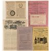 Image 1 : Six whiskey price guides, flyer, and hand bills