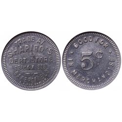 Shapiro's Department Store Token
