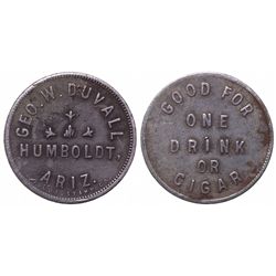 Humboldt, George Duvall Saloon Token