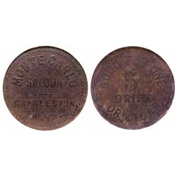 West Virginia Saloon Token