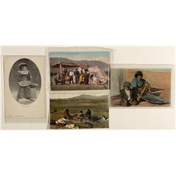 4 Native American post cards