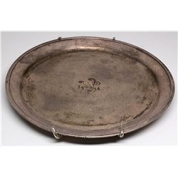 Virginia & Truckee Railroad Silver Tray