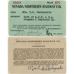 Northern Nevada Railway 1929 Pass