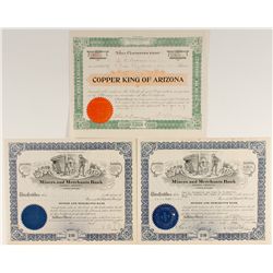 Three Stocks from Bisbee, Arizona