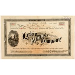 Larkin Mining Company Stock Certificate