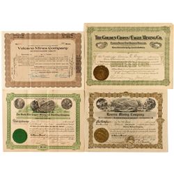 Group of 4 Grant County, N.M. Mining Stocks