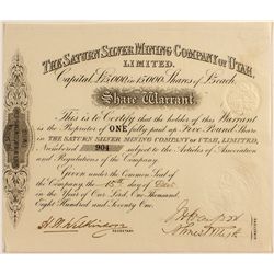 The Saturn Silver Mining Co. of Utah, Ltd.