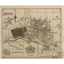 Pocket Map of Leadville, CO Mining Claims