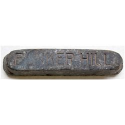Lead Ingot from the Bunker Hill Mine in Idaho