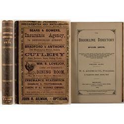 The Brookline Directory for 1875