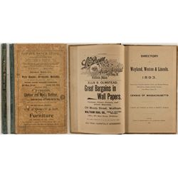Wayland, Weston, and Lincoln, MA Directory, 1893