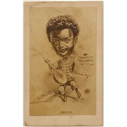 Negro Celebrating Em. Proc. Civil War CDV