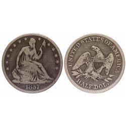 1857 S half dollar