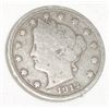 Image 1 : 1912 LIBERTY "V" NICKEL RED BOOK VALUE IS $10.00+ *NICE EARLY FINE GRADE*!!