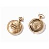 Two Aero Watch Pocket Watches of Gilded Metal, around 1950