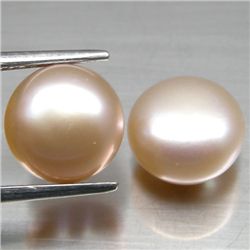 LOT OF 9.00 CTS OF PINK CHINESE FRESH WATER PEARLS - 2 PCS