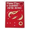 Image 1 : VINTAGE DUBARRY 5TH AVE FLATTER BROOCH PINS ADV. DISPLAY