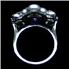 Image 2 : STERLING SILVER PURPLE AMETHYST & TOPAZ RING SZ 5.75