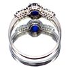 Image 2 : STERLING SILVER BLUE SAPPHIRE & KYANITE RING SZ 8.25