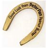 Image 1 : VINTAGE PETER PAN PEANUT BUTTER BRASS HORSESHOE ADVERTISING