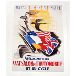 XXXI SALON DE L'AUTOMOBILE 8 X 10 GICLEE CANVAS PRINT