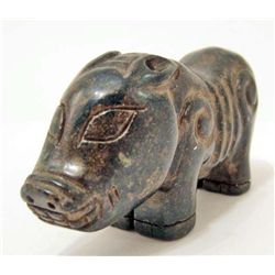 HAND CARVED JADE CHINESE FIGURINE - PIG