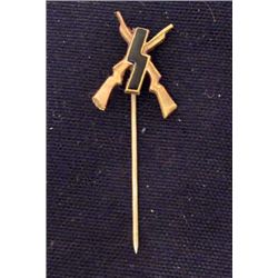 NAZI GERMAN SS MARKSMAN ENAMELED S STICK PIN