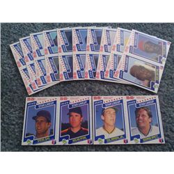 1987 M&MS STAR LINEUP COMPLETE SET OF 24 BASEBALL CARDS