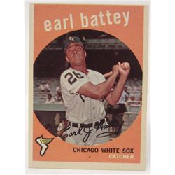 1959 TOPPS #114 EARL BATTEY WHITE SOX BASEBALL CARD